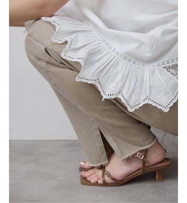 SLOBE IENA「SLOBE レザークロスサンダル」|サンダル|