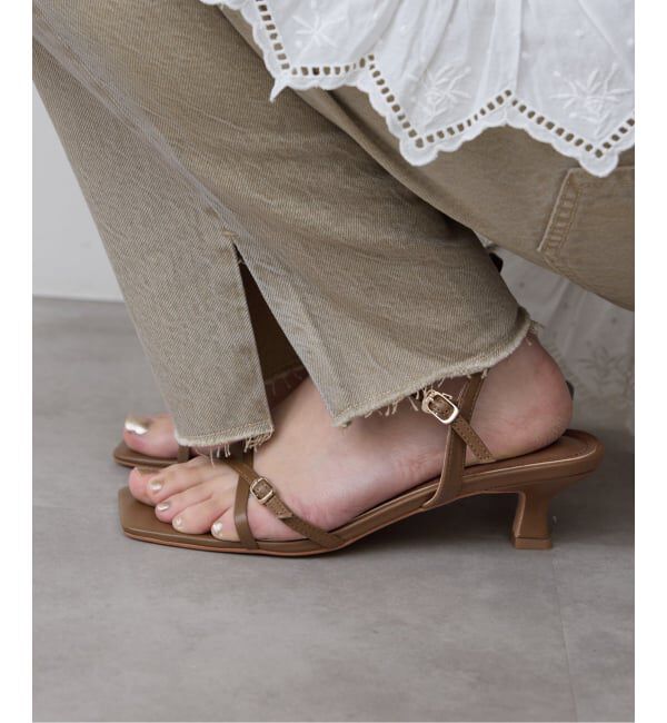 SLOBE IENA「SLOBE レザークロスサンダル」|サンダル|