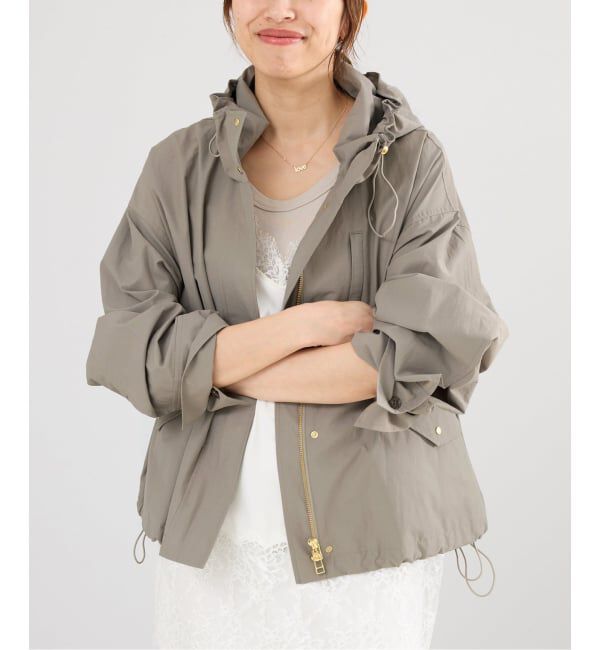 IENA「撥水フーディーブルゾン」|ブルゾン・スタジャン|