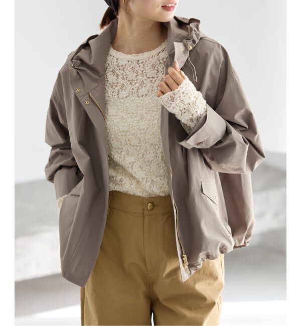 IENA「撥水フーディーブルゾン」|ブルゾン・スタジャン|