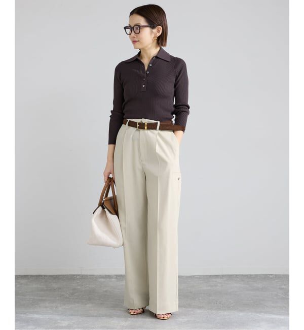 IENA「ハイツイストツイルスラックス」|スラックス|