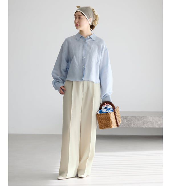 IENA「ハイツイストツイルスラックス」|スラックス|