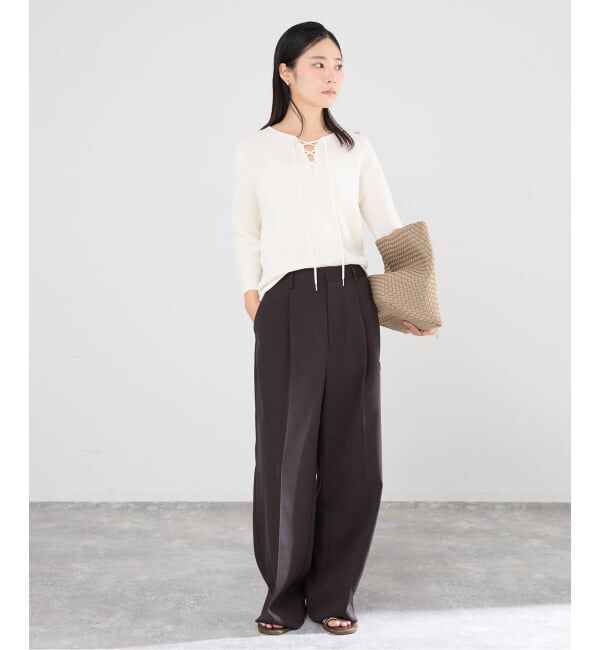 IENA「ハイツイストツイルスラックス」|スラックス|