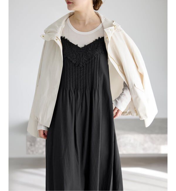 IENA「《WEB限定/追加》レースキャミソールワンピース」|ワンピース|