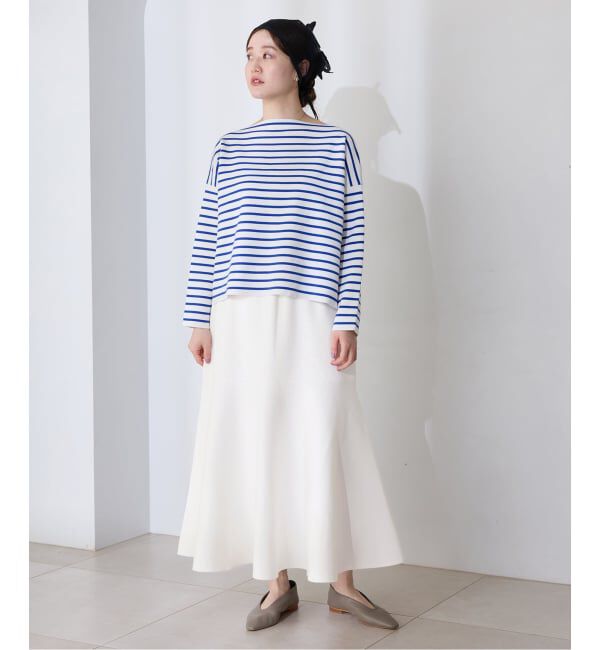 IENA「ファインコットンスムーススカート」|スカート|