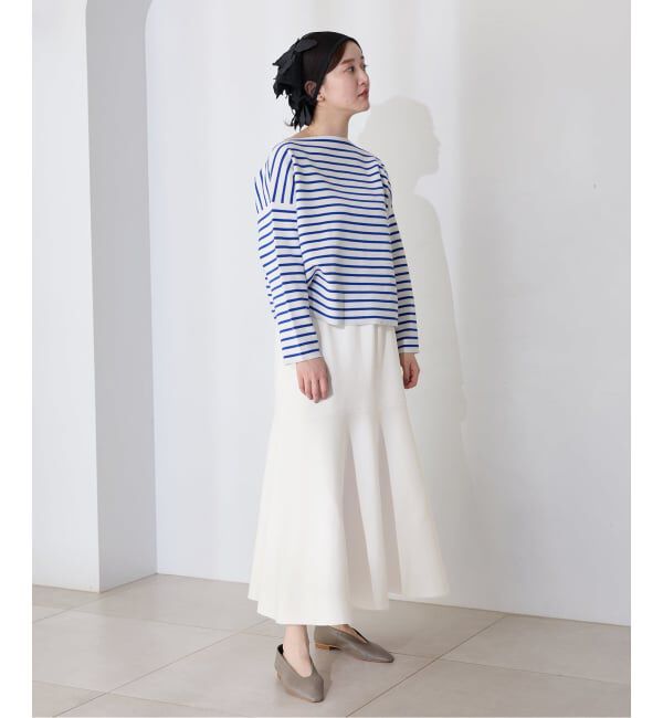 IENA「ファインコットンスムーススカート」|スカート|
