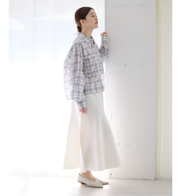 IENA「ファインコットンスムーススカート」|スカート|