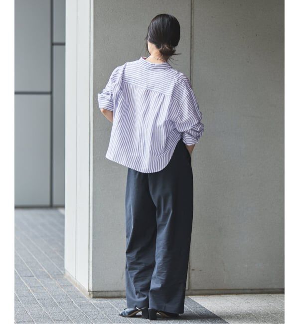 IENA「《新色/WEB限定/追加3》ラミーリヨセルショートシャツ」|シャツ・ブラウス|