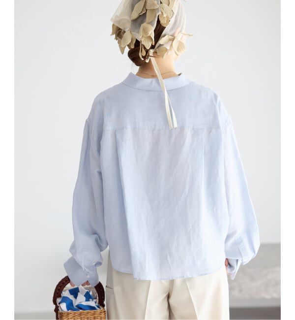 IENA「《新色/WEB限定/追加3》ラミーリヨセルショートシャツ」|シャツ・ブラウス|