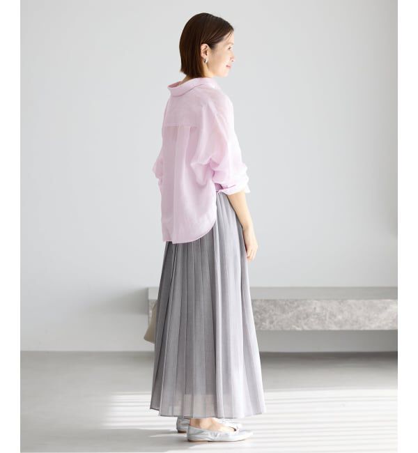 IENA「《新色/WEB限定/追加3》ラミーリヨセルショートシャツ」|シャツ・ブラウス|