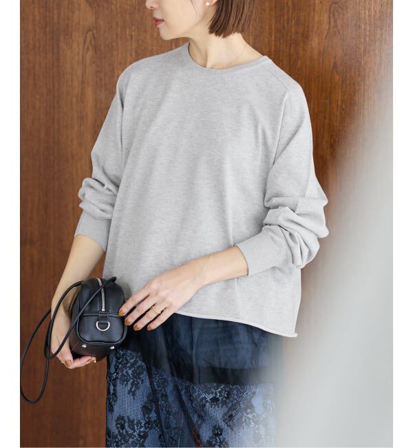 IENA「《新色あり/追加4》LEVITAコットンプルオーバー」|ニット・セーター|グレーB