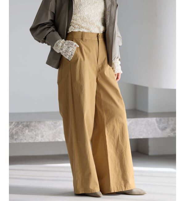 IENA「コットンキャンバスバックイージーパンツ」|その他|