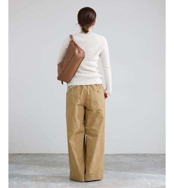 IENA「コットンキャンバスバックイージーパンツ」|その他|