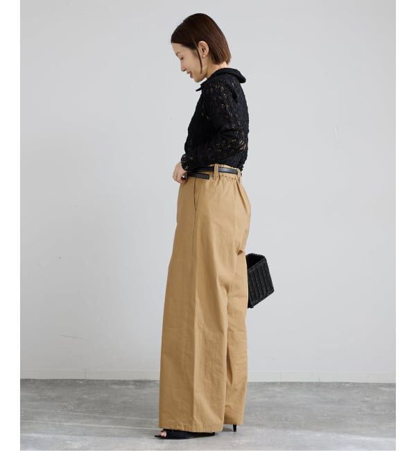 IENA「コットンキャンバスバックイージーパンツ」|その他|