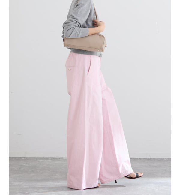 IENA「コットンキャンバスバックイージーパンツ」|その他|