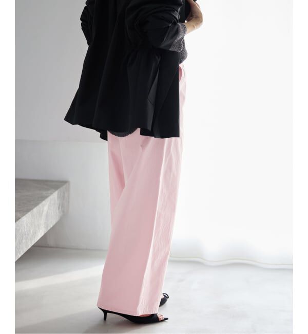 IENA「コットンキャンバスバックイージーパンツ」|その他|