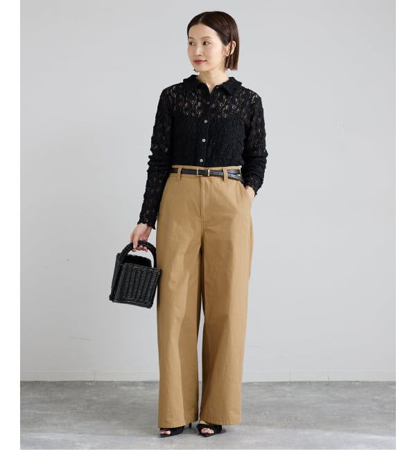 IENA「コットンキャンバスバックイージーパンツ」|その他|