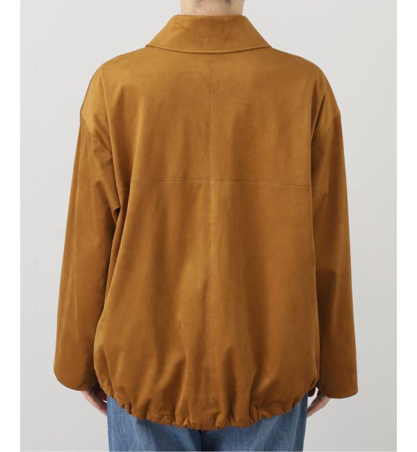 IENA「フェイクスエードブルゾン」|ライダースジャケット|