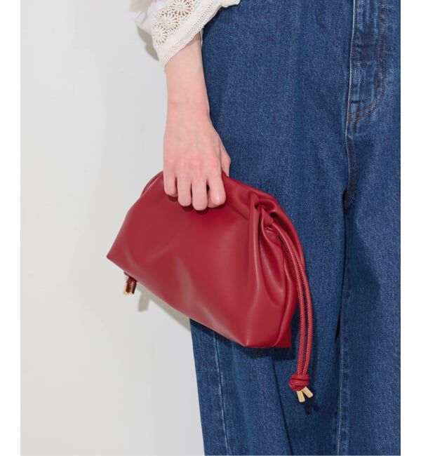 SLOBE IENA「《追加2》SLOBE 3WAY スムース巾着バッグ」|その他|