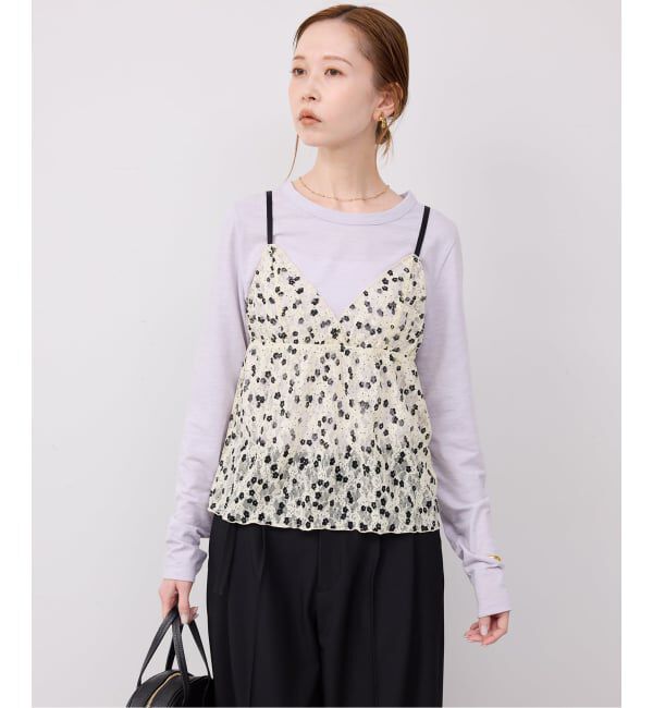 SLOBE IENA「PROVOKE/プロヴォーク レースキャミソール PV-010085」|キャミソール|