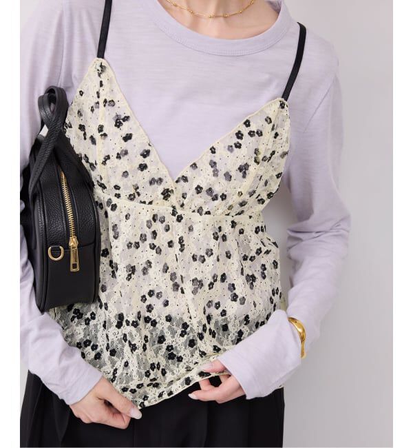 SLOBE IENA「PROVOKE/プロヴォーク レースキャミソール PV-010085」|キャミソール|ナチュラル