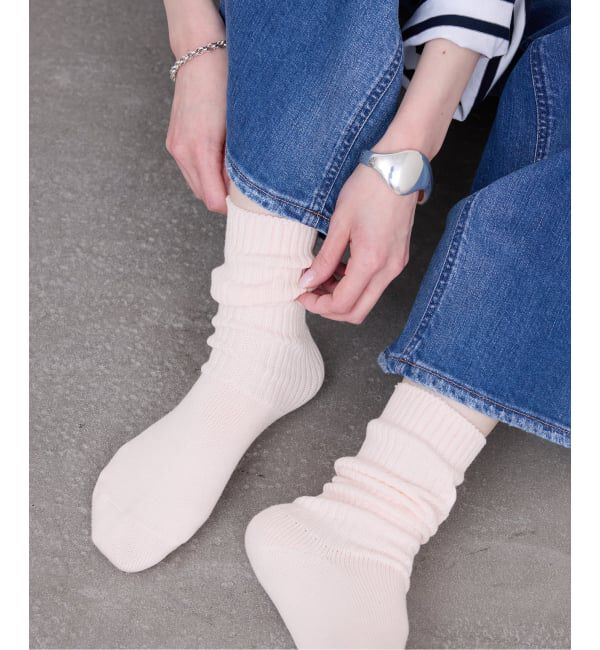 SLOBE IENA「《単品/追加》ルーズリブソックス」|ソックス|