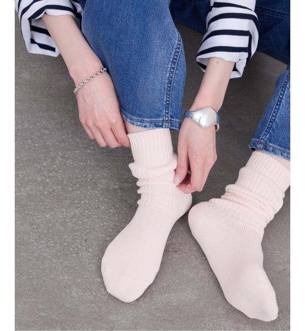 SLOBE IENA「《単品/追加》ルーズリブソックス」|ソックス|