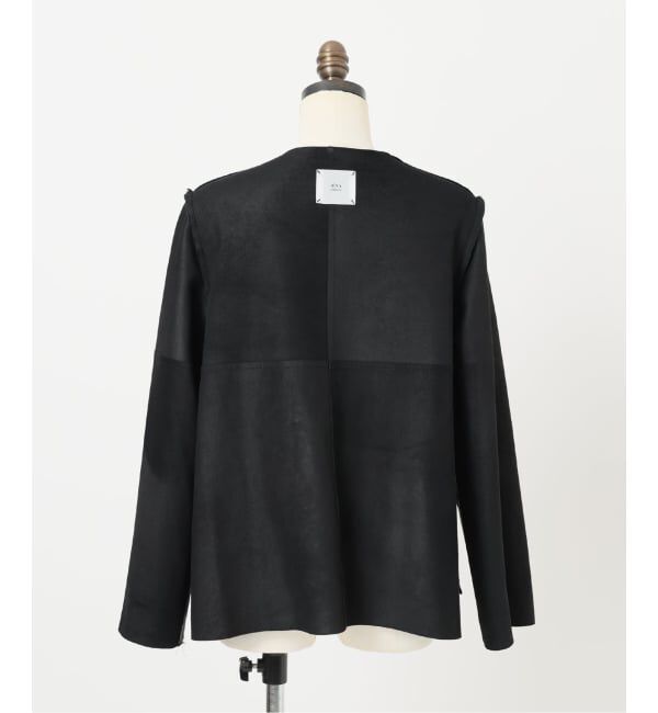 IENA LA BOUCLE「《追加》IENA LA BOUCLE SHEEPレザージャケット」|ノーカラージャケット|