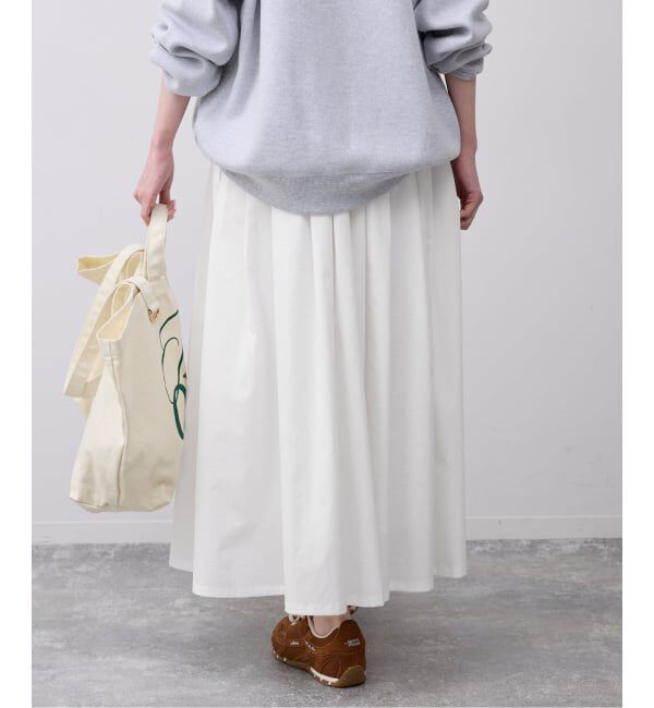 SLOBE IENA「タフタタックギャザースカート」|スカート|