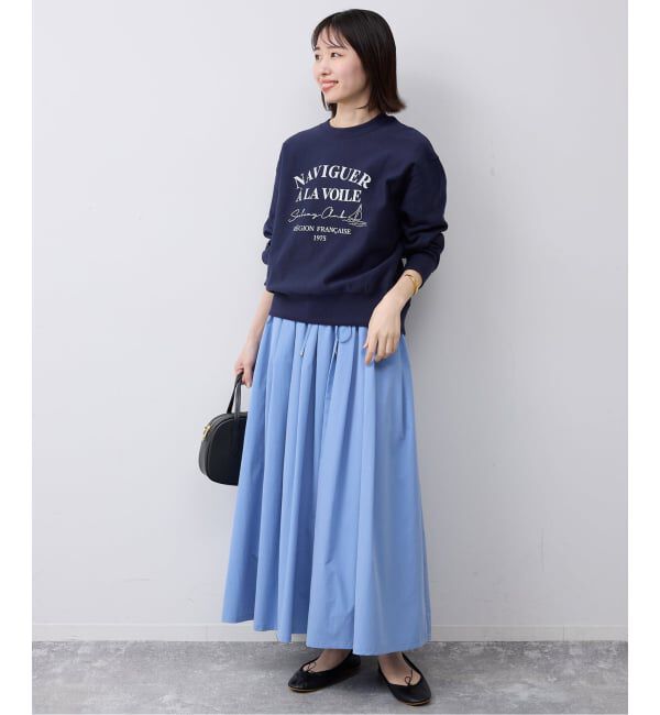 SLOBE IENA「タフタタックギャザースカート」|スカート|