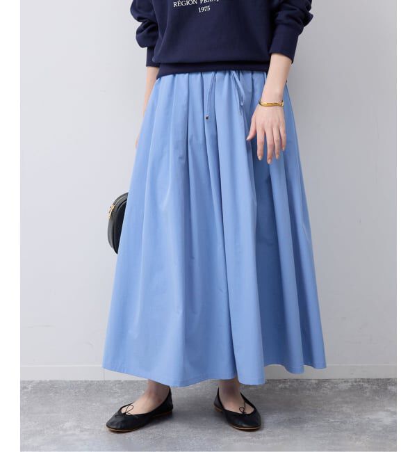 SLOBE IENA「タフタタックギャザースカート」|スカート|
