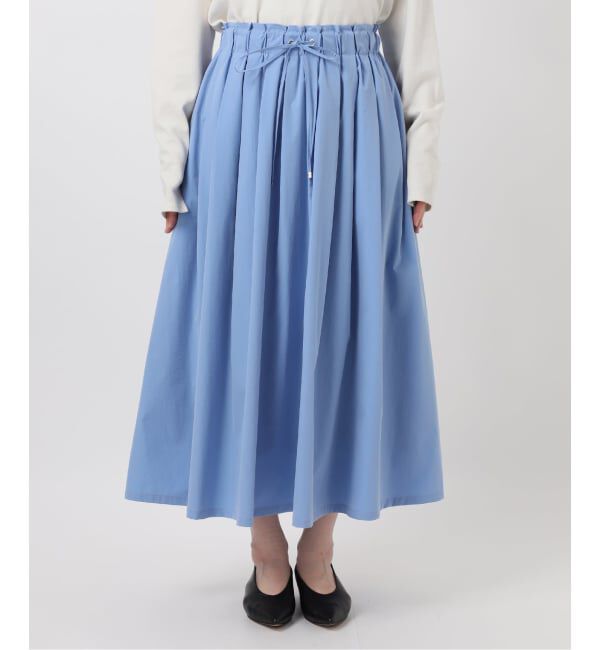 SLOBE IENA「タフタタックギャザースカート」|スカート|