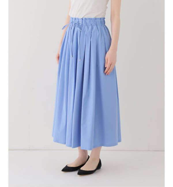 SLOBE IENA「タフタタックギャザースカート」|スカート|