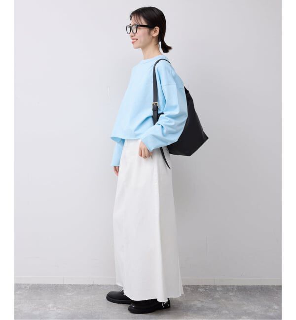 SLOBE IENA「ミニ裏毛カットオフショートプルオーバー」|Tシャツ・カットソー|