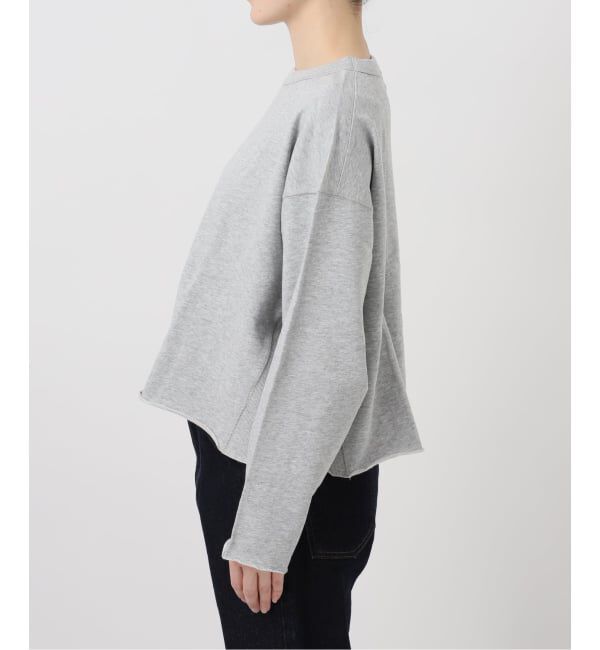 SLOBE IENA「ミニ裏毛カットオフショートプルオーバー」|Tシャツ・カットソー|