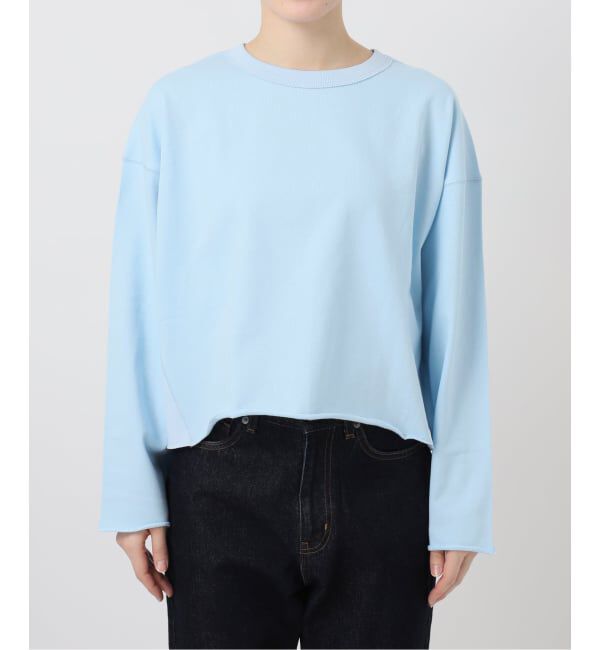 SLOBE IENA「ミニ裏毛カットオフショートプルオーバー」|Tシャツ・カットソー|