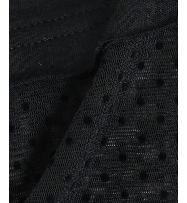 SLOBE IENA「《WEB限定/追加》レイヤードフロッキードットスリーブロンTEE」|Tシャツ・カットソー|