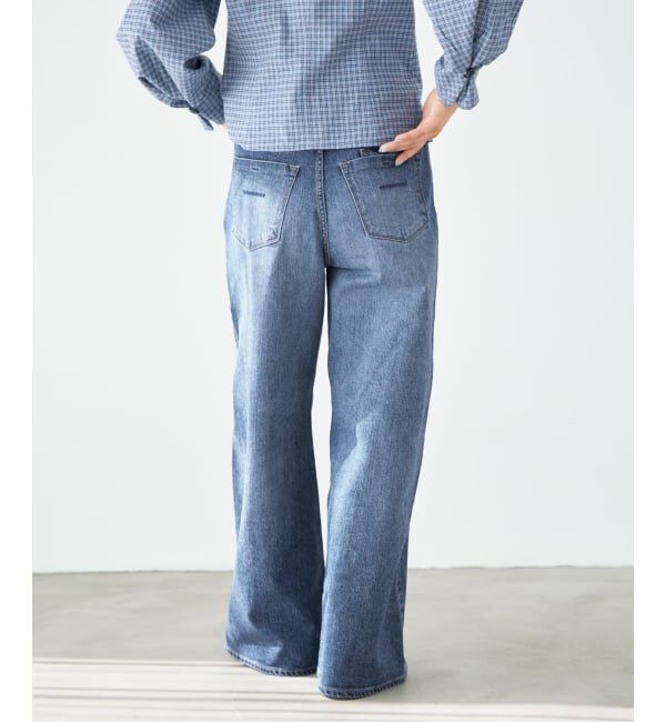 IENA「YANUK/ヤヌーク 別注 MARY Baggy straight デニムパンツ 57162501」|デニム|