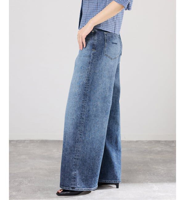 IENA「YANUK/ヤヌーク 別注 MARY Baggy straight デニムパンツ 57162501」|デニム|