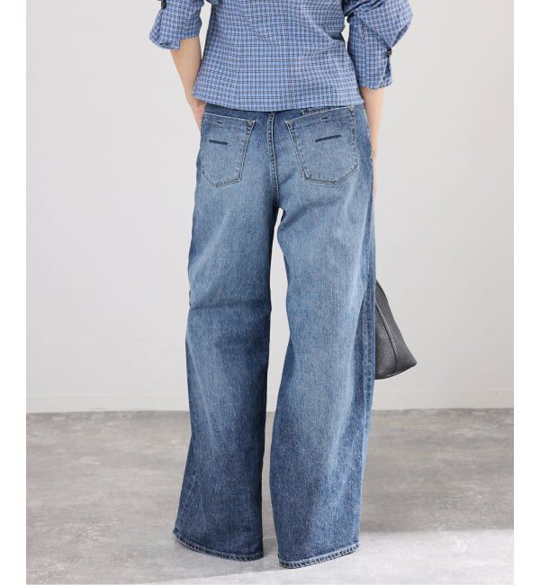 IENA「YANUK/ヤヌーク 別注 MARY Baggy straight デニムパンツ 57162501」|デニム|