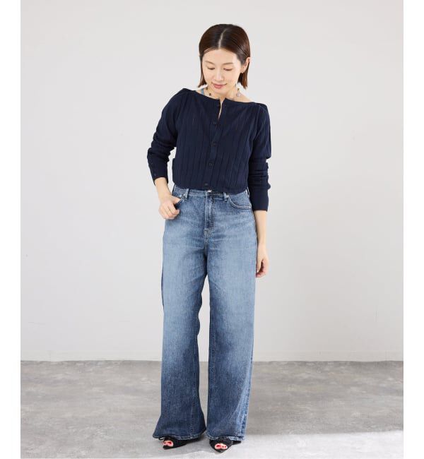 IENA「YANUK/ヤヌーク 別注 MARY Baggy straight デニムパンツ 57162501」|デニム|