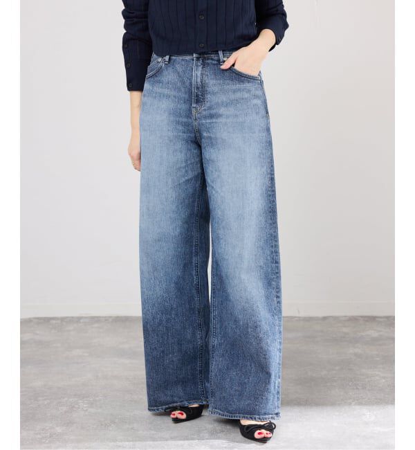 IENA「YANUK/ヤヌーク 別注 MARY Baggy straight デニムパンツ 57162501」|デニム|