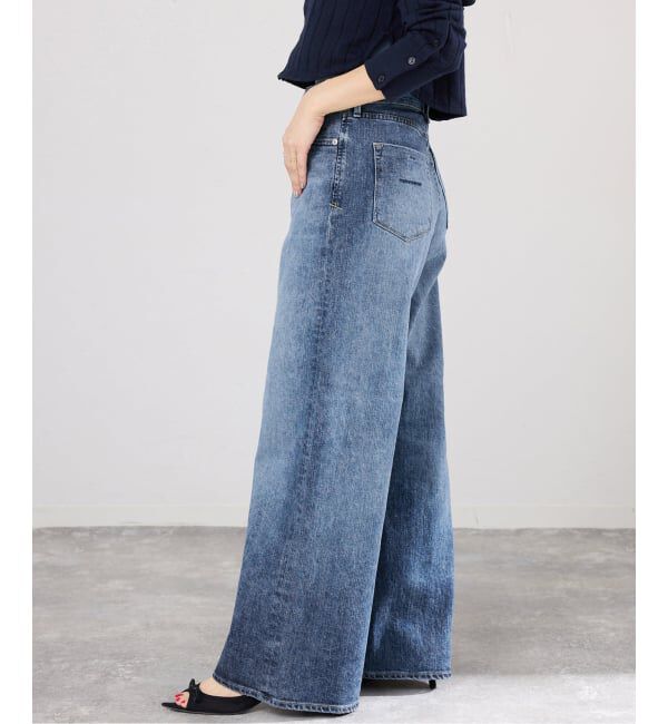 IENA「YANUK/ヤヌーク 別注 MARY Baggy straight デニムパンツ 57162501」|デニム|