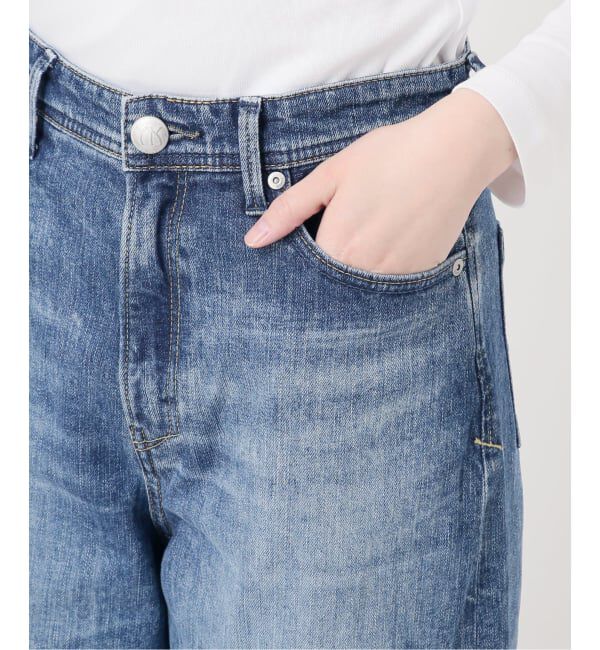 IENA「YANUK/ヤヌーク 別注 MARY Baggy straight デニムパンツ 57162501」|デニム|