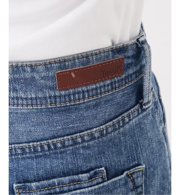 IENA「YANUK/ヤヌーク 別注 MARY Baggy straight デニムパンツ 57162501」|デニム|