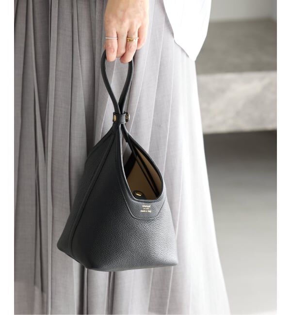 IENA「Manuel MILANO/マニュエルミラノ 2WAY BAG バッグ 6467」|ハンドバッグ|ブラック