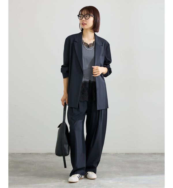 IENA「《セットアップ対応可》エアリーライトコクーンパンツ」|スラックス|