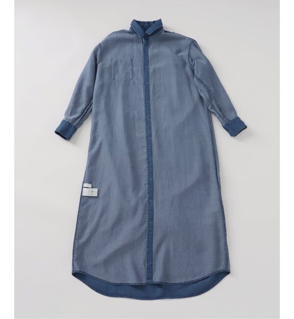 SLOBE IENA「《WEB限定/追加予約》デニムライクシャツワンピース」|ワンピース|