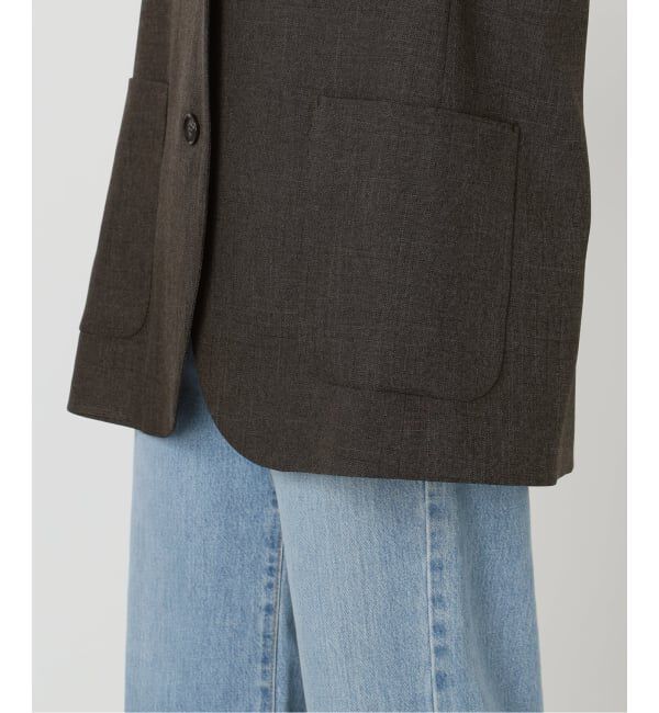 IENA「《セットアップ対応》ウォッシャブル シャークツイード ジレ」|その他|