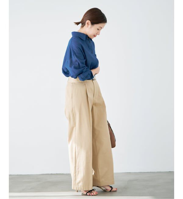 IENA「シアーデニムシャツ」|シャツ・ブラウス|